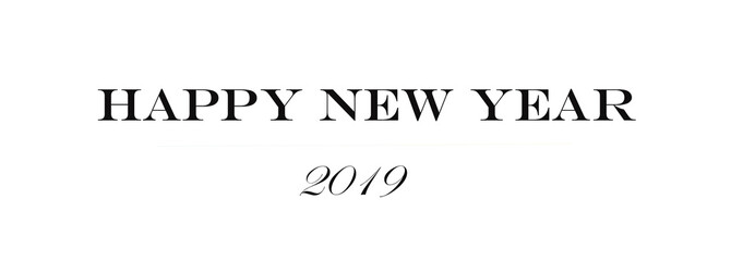 Happy New Year 2019 lettering
