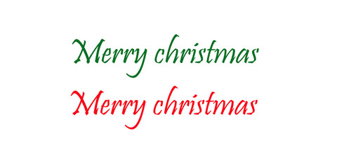 Merry Christmas Lettering