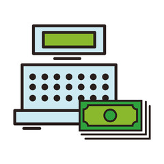 Register cash symbol