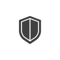 Security shield vector icon. filled flat sign for mobile concept and web design. Protection simple solid icon. Symbol, logo illustration. Pixel perfect vector graphics