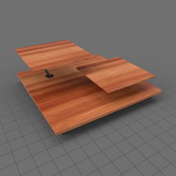 Wooden low side table