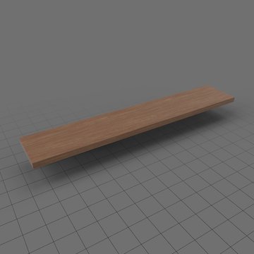 Long wooden plank