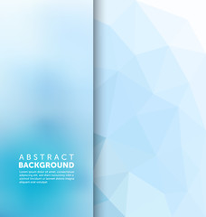 Abstract Background - Polygonal and blurred banner design