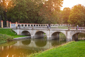 Fototapeta premium Beautiful gardens of the Branicki Palace in Bialystok, Poland