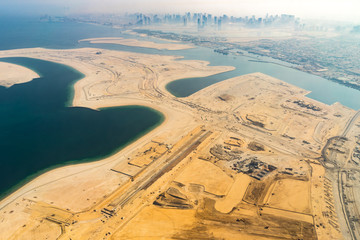 aerial view of the dubai