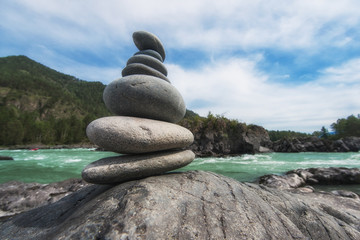 Katun river, in the Altai mountains, Siberia, Russia