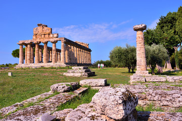 The Temple of Athena or Temple of Ceres (about 500 BC) is a Greek temple located in  Capaccio...