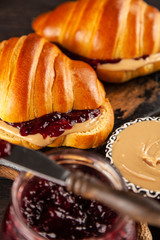 Peanut butter and jelly sandwich