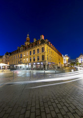 Famous and beautiful historical building "vieille bourse " in Lille