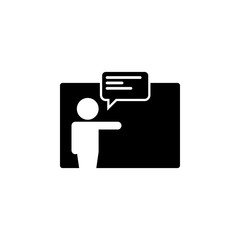 Teacher, blackboard, teach icon. Element of training, seminar. Premium quality graphic design icon. Signs and symbols collection icon for websites, web design, mobile app