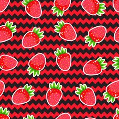 seamless ripe strawberries