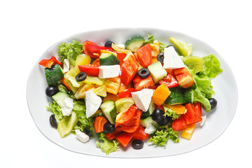 greek salad isolated