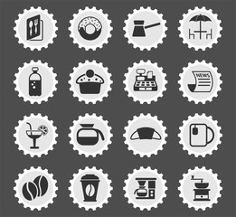 cafe icon set