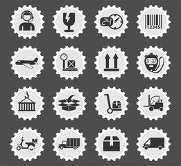delivery icon set