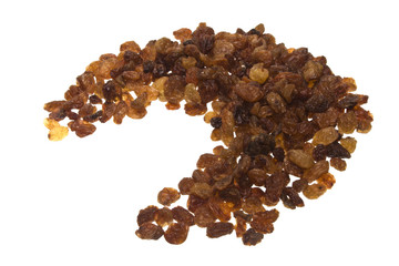 raisins isolated on white background