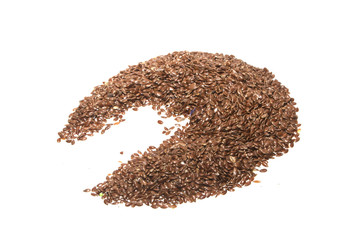 flax isolated on white background