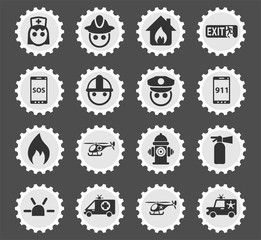 emergency icon set