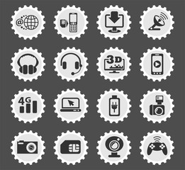 Obraz premium hi tech icon set