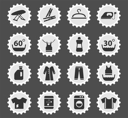 laundry icon set