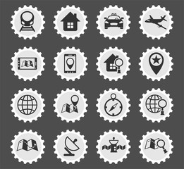 navigation icon set