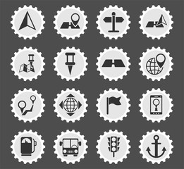 navigation icon set