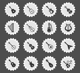 string instruments icon set