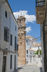 Priego de Córdoba, Iglesia de la Aurora y San Nicasio, Barrio de la Villa, Andalusien, Spanien