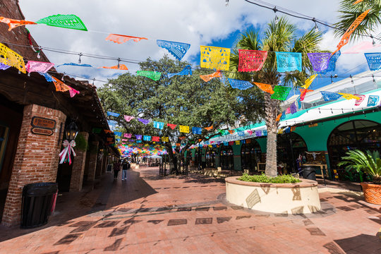 Historic Market Square Mexican Shopping Center tourist destination in San Antonio Texas