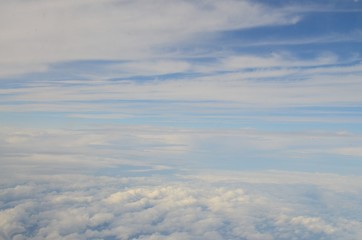 cumulus and cirrus clouds