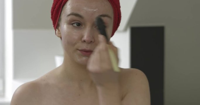 Face mask after shower