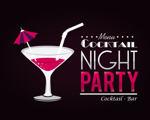 Drinks design  icom vector ilstration