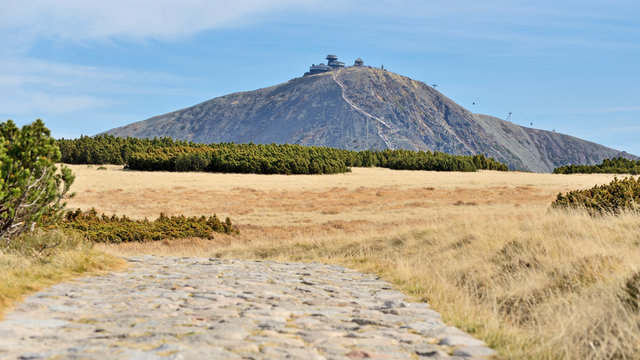 Fototapeta Śnieżka [1602 m n.p.m.] - najwyższy szczyt w Karkonoszach