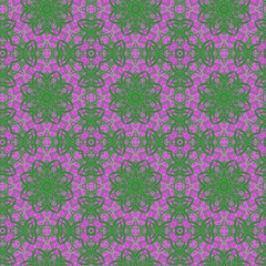 Seamless color lace pattern. With thin various lines.