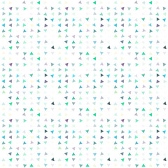 Abstract seamless pattern background with multi-colored varied triangles.