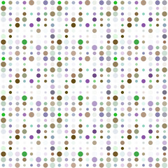 Seamless abstract pattern background with a variety of colored circles.