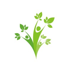 Люди и листья