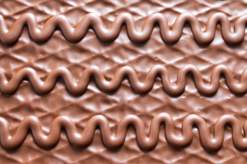 chocolate background with abstract pattern