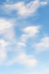 Fototapeta premium 3d rendering of blue sky with white clouds