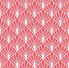 Vector Art Deco Pattern. Seamless Abstract Background. Geometric Vintage Style Texture.