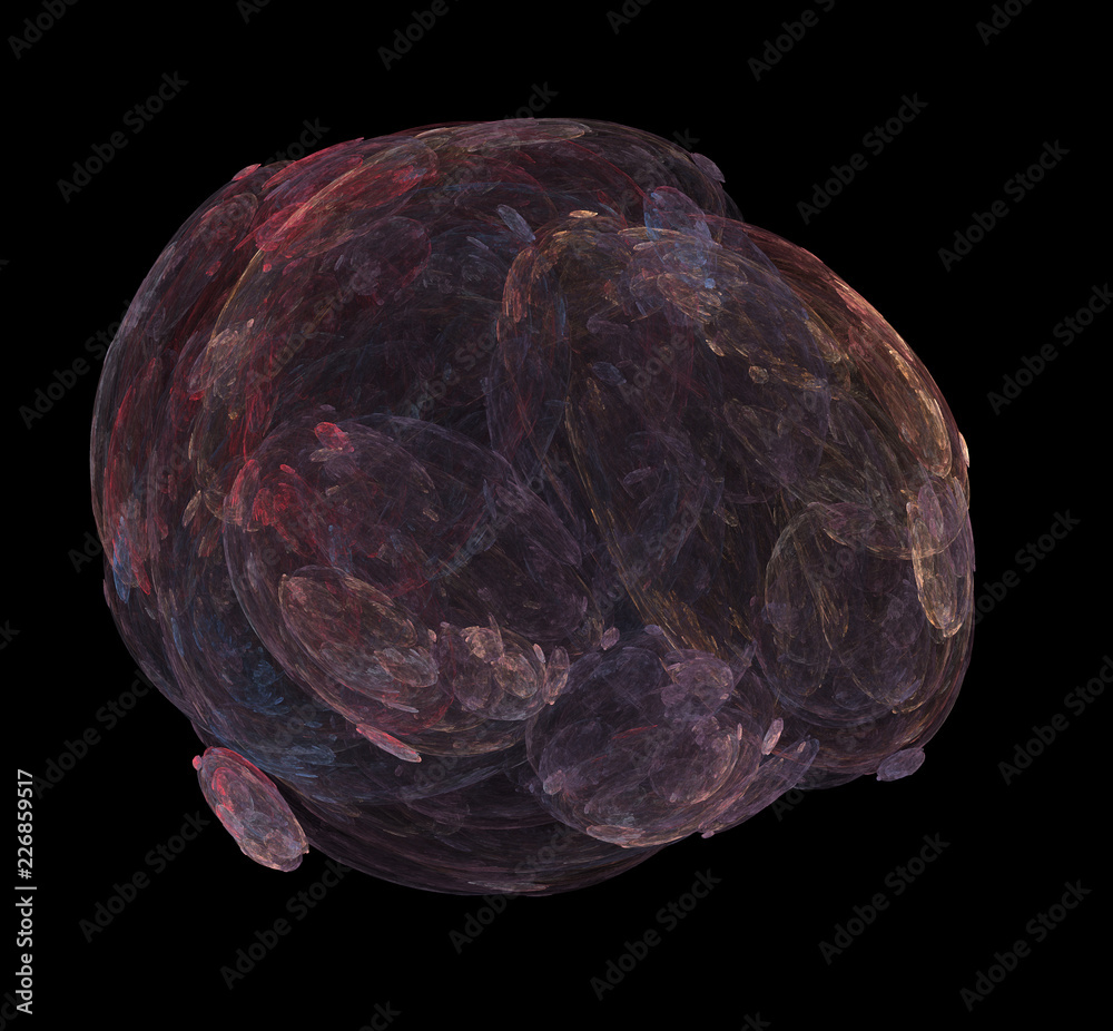 Fototapete purple red blue pattern fractal background. fantasy fractal texture. digital art. 3d rendering. comp