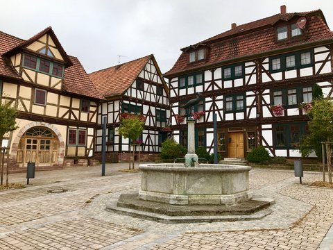 Alter Marktplatz in Gerstungen (Th&uuml;ringen)