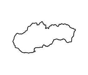 map of Slovakia. vector illustration