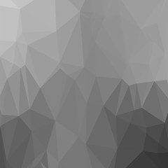 Grey Polygonal Background. Rumpled Triangular Pattern. Low Poly Texture. Origami Style