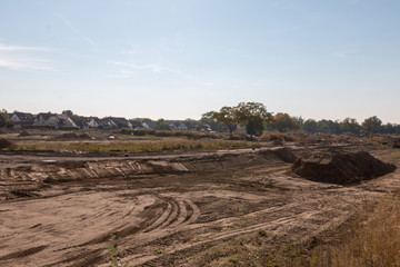 Construction of a new development area