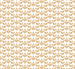 Elegant Floral Vector Seamless Pattern. Decorative Flower Illustration. Abstract Art Deco Background.