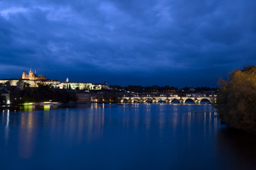 night scene in Prague, Czech Republic