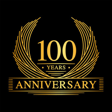 100 years design template. 100th anniversary. Vector and illustration. 
