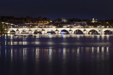 night scene in Prague, Czech Republic
