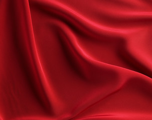 Obraz na płótnie Canvas red satin draped