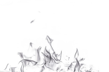Abstract fire on white background